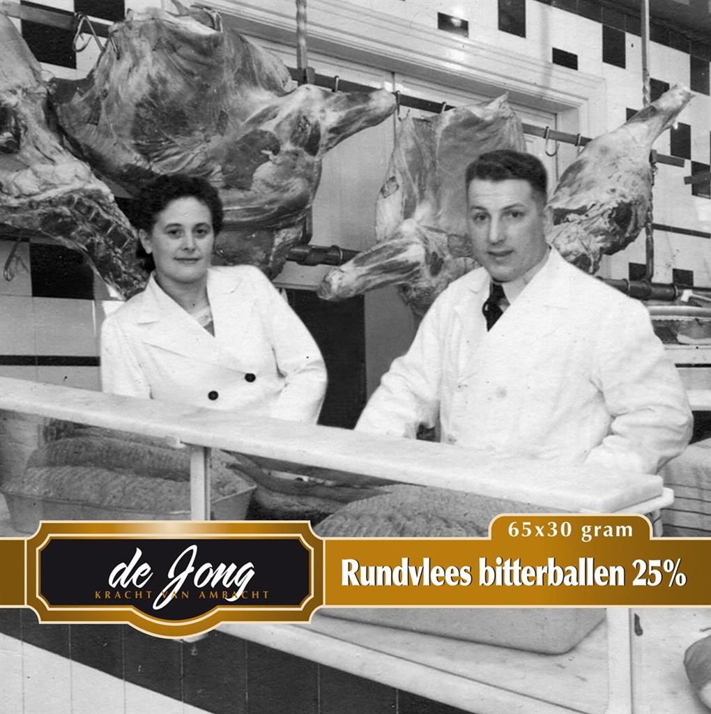 De Jong rundvleesbitterballen 65x30g