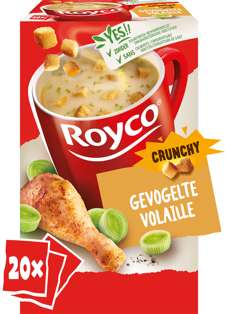 Royco gevogelte crunchy 20 zakjes