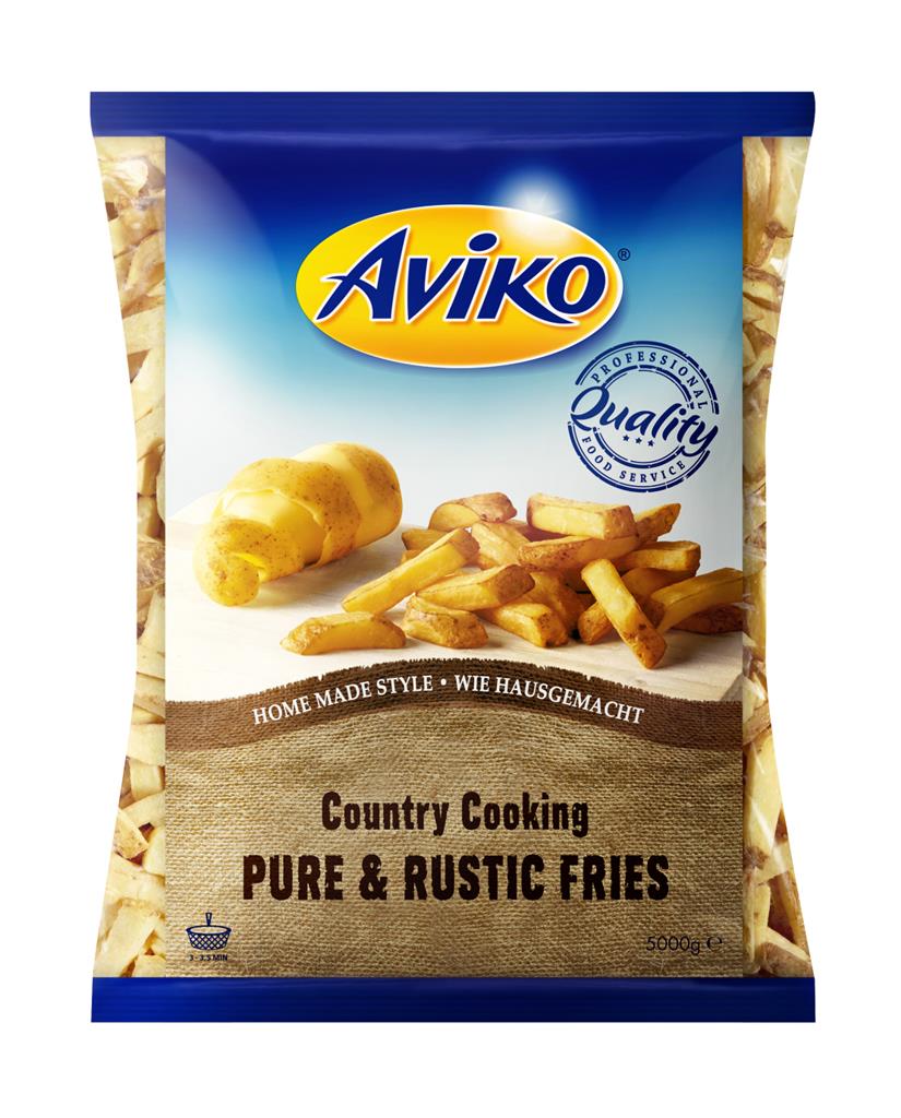 Aviko frites country cooking pure & rustic 2x5kg