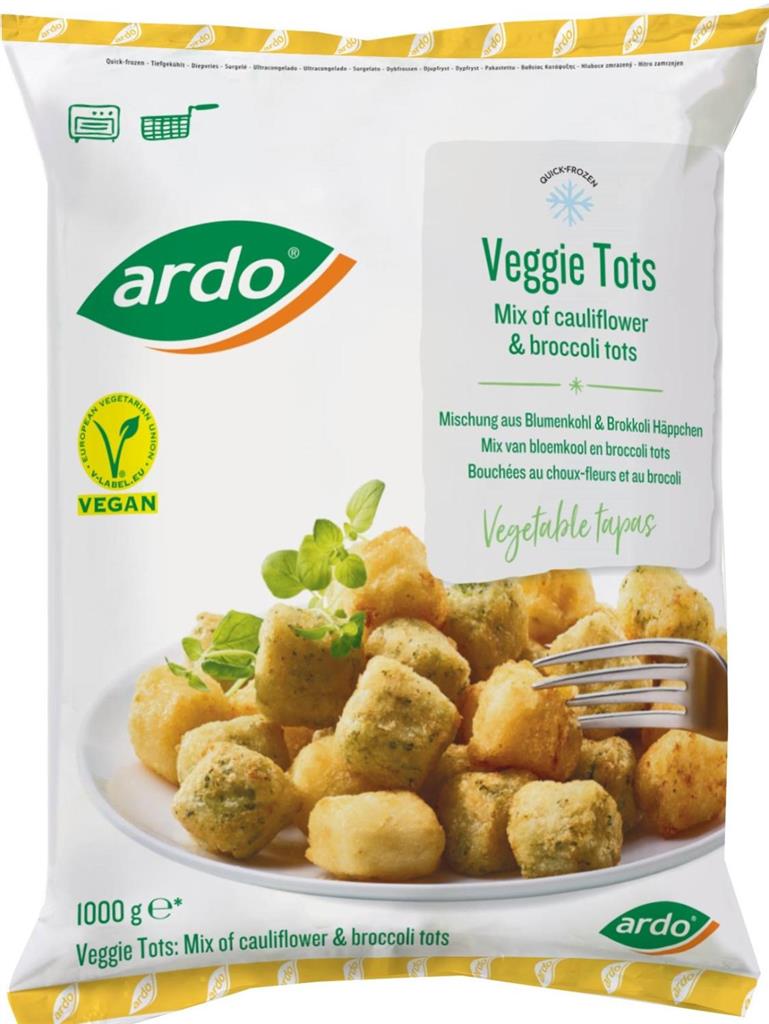 Ardo veggie tots broccoli bloemkool 1kg