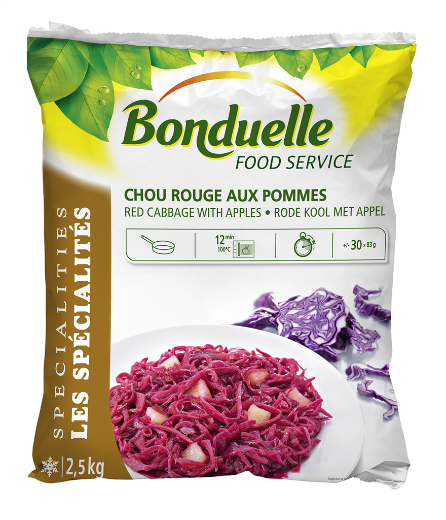 Bonduelle Rode Kool met Appel Minute 2.5kg