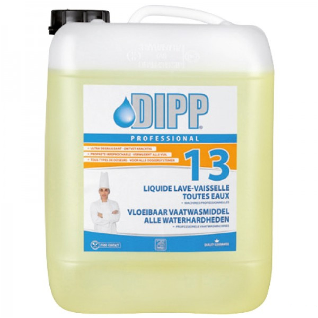 Dipp (13) liquide lave-vaisselle toutes eaux -10L-