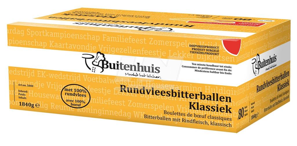 Buitenhuis boulettes de boeuf classiques 80x23g