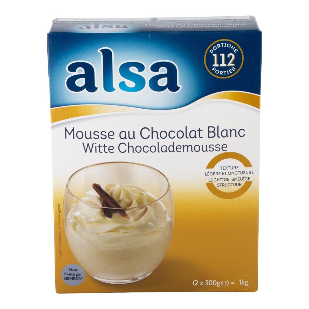 Alsa Mousse au chocolat blanc 1kg