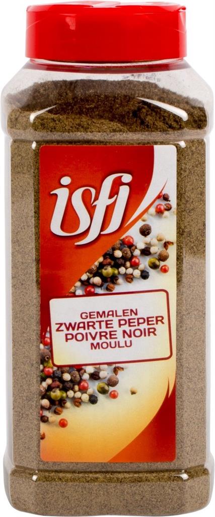 Isfi Peper zwart gemalen 500g