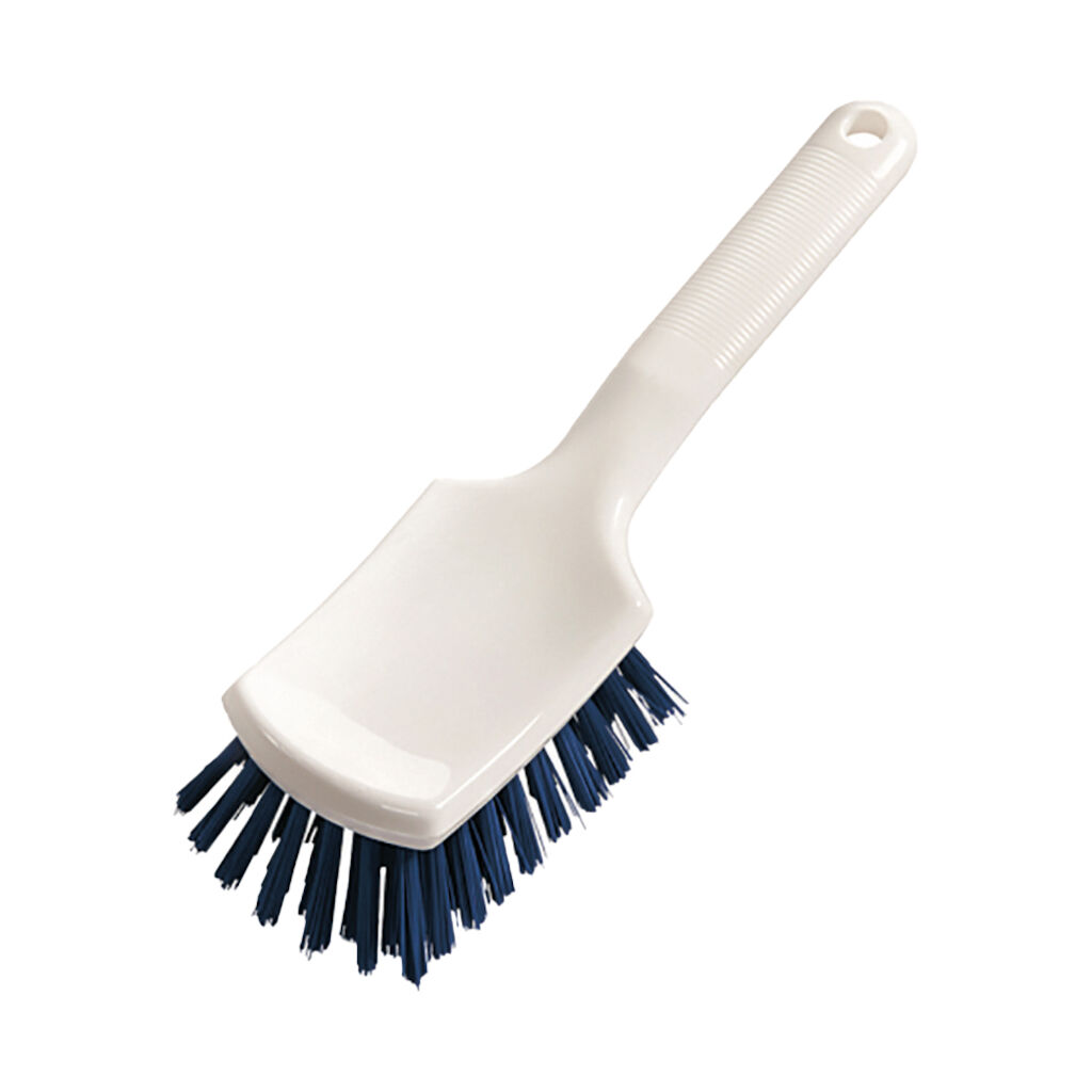 Brosse dure à manche court bleu 1pc