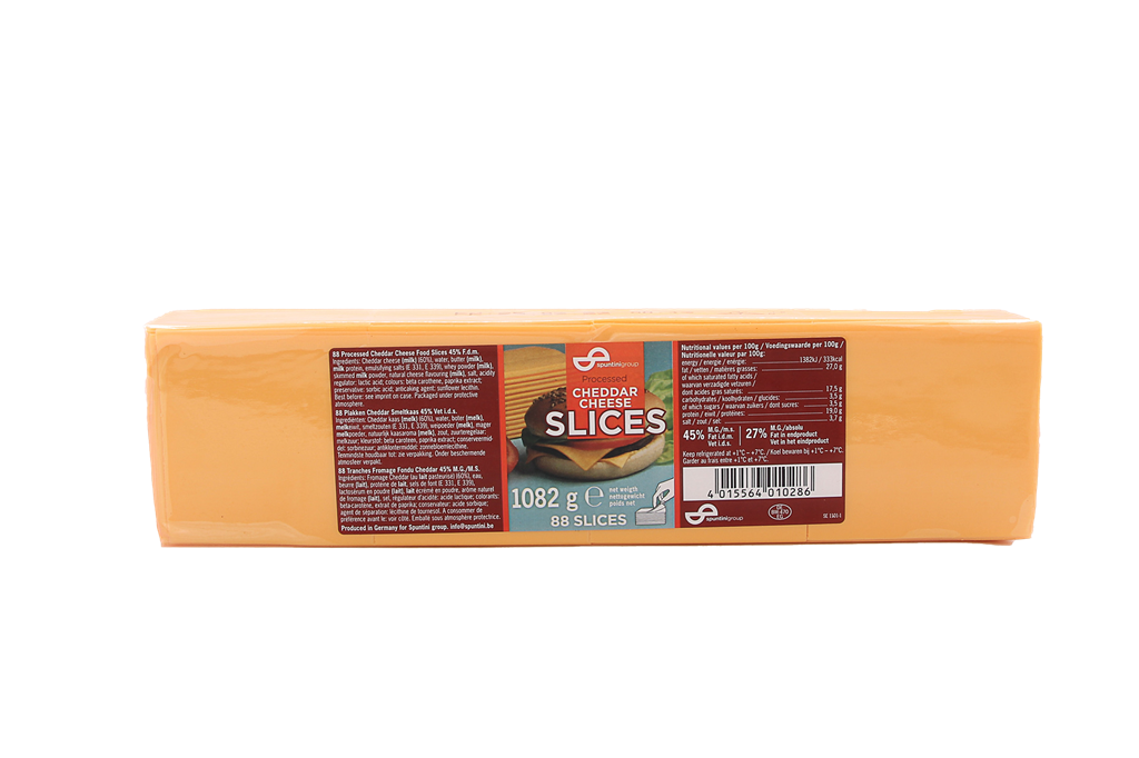 Spuntini cheddar cheese slices 60% 88x12,3g