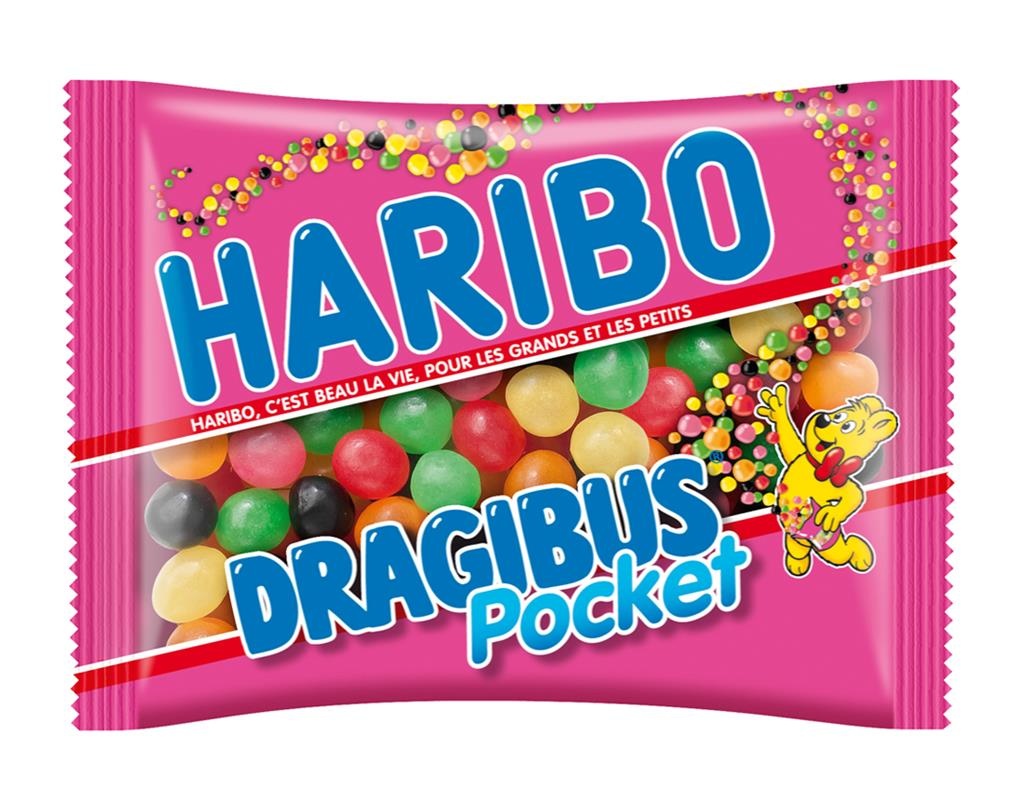 Haribo dragibus pocket 18x80g