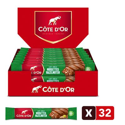 Côte d'Or bâton lait noissetes 32pcs