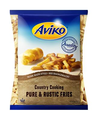 Aviko frites country cooking pure & rustic 2x5kg