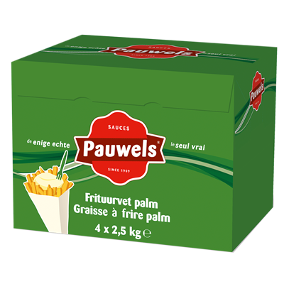 Pauwels graisse de friture palm verte 4x2,5kg