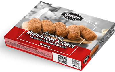 Beckers croquette de boeuf artisanale 18x100g