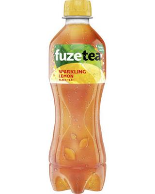 Fuze black tea sparkling lemon pet 24x40cl