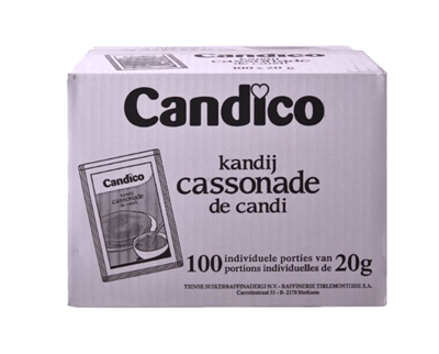 Sucre candi fonce en portions Candico 100x20g