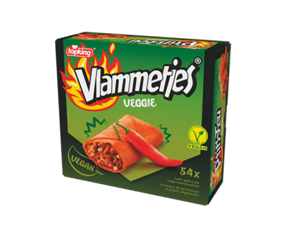 Topking Vlammetjes veggie 54x19g