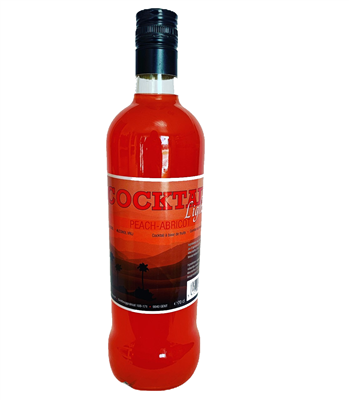 Cocktail light peach-abrikot zonder alcohol 70cl