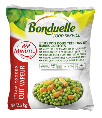 Bonduelle Tuinerwtjes & Worteltjes E/F Minute 2.5kg