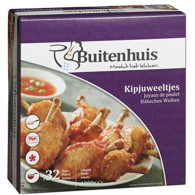 Buitenhuis stick de poulet 32x25g