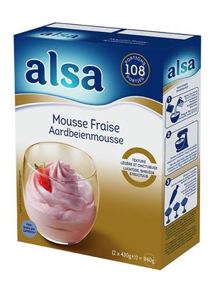 Alsa aardbeienmousse 920g