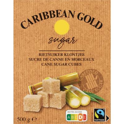 Carribean Gold ruwe rietsuiker klontjes 500g