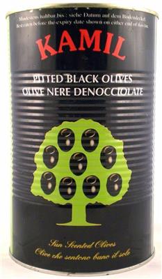 Kamil olives noires dénoyautées 30/33 4200g