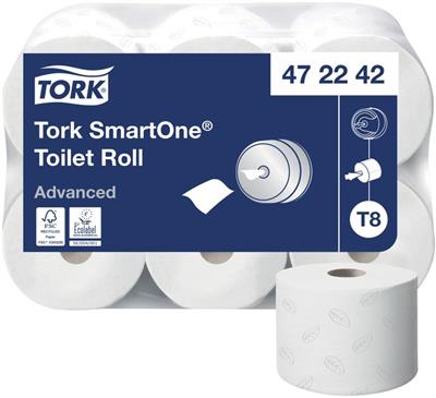 Tork (472242) SmartOne papier toilette 2-couches (T8) 6x1150f