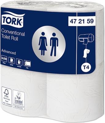 Tork (472161) papier toilette conventional 2-couches (T4) 12x4x198f