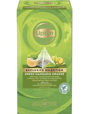 Lipton excl selection green mandarin/sinaas 25st