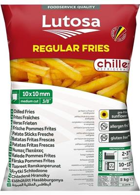 Lutosa frites fraîches (vertes) 10mm 2x5kg