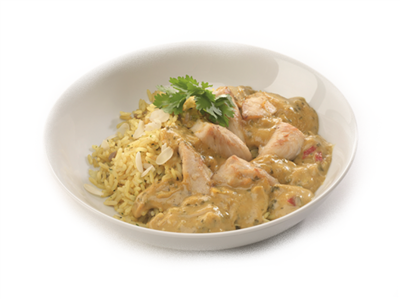 Delimeal korma de poulet avec riz 4x500g