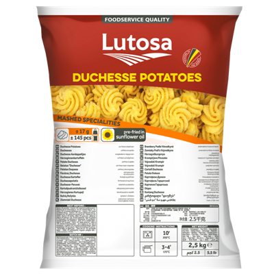 Lutosa pommes duchesses foodservice 2,5kg