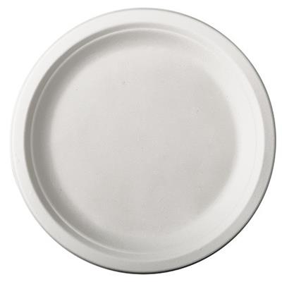 Assiettes 1-vaks 26cm en pulpe de canne à sucre 50 pcs