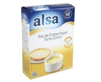 Alsa Pot de crème façon tarte citron 2x400g