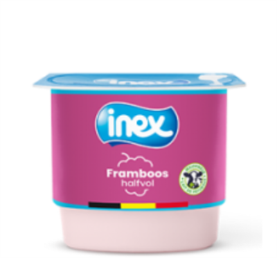 Inex Yoghurt framboos 1/8 24x125g