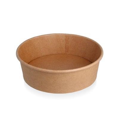 Salad bowl rond 1300ml kraft bruin 300st