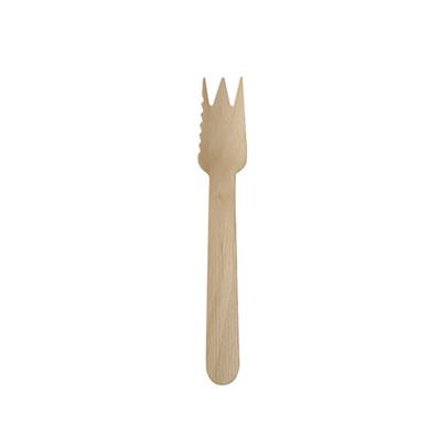 Snackvorken Hout 14cm 250st