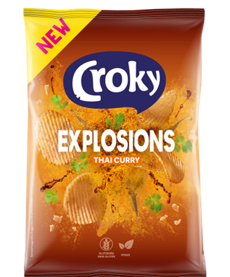 Croky chips explosions thai curry 20x40g