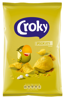 Croky chips pickles 12x100g