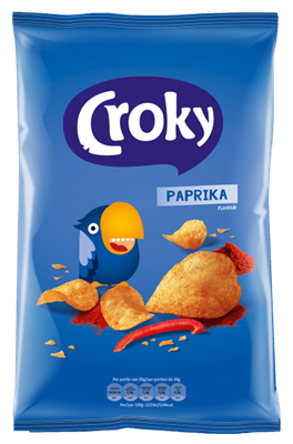 Croky chips parika 12x100g