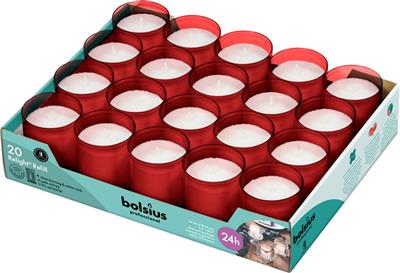 Bolsius Relight navullingen 24u rood 20st