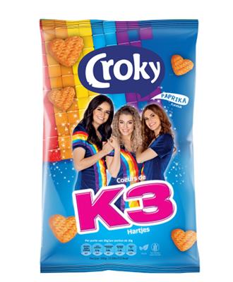 Croky chips K3 coeurs paprika 12x80g