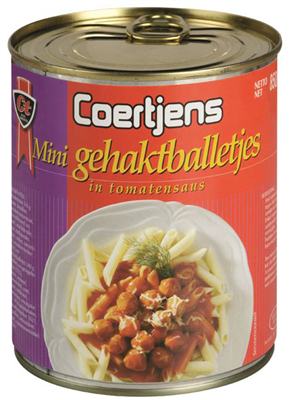 Coertjens mini boulettes en sauce tomate 850g