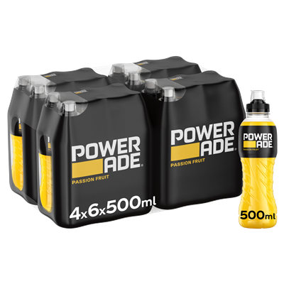 Powerade passionfruit pet 4x6x50cl