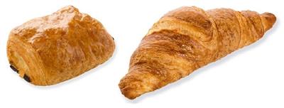 Pastridor (226528) mix pack: croissants recht 24x70g & chocoladebroodjes 24x75g