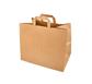 Sac cabas papier brun 32+16x27cm 250pc